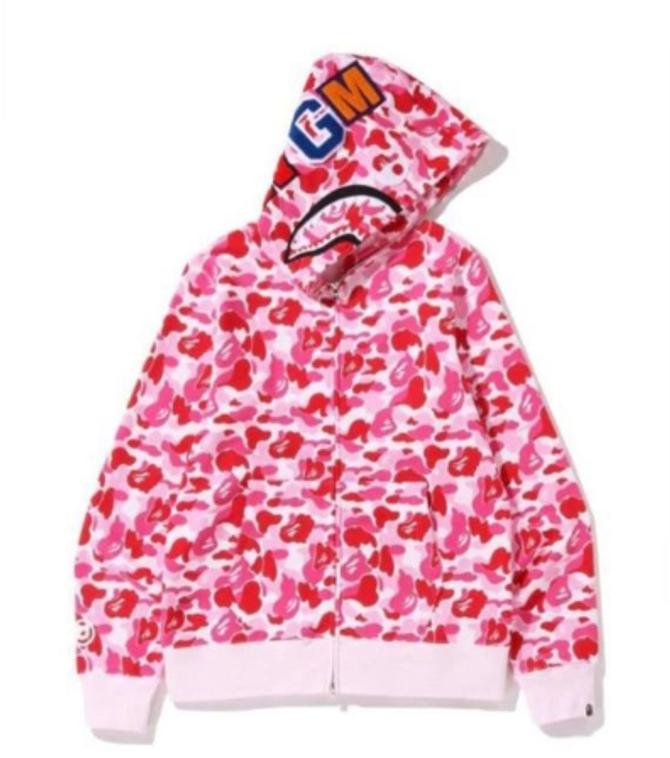 Hoodie bape sales pink