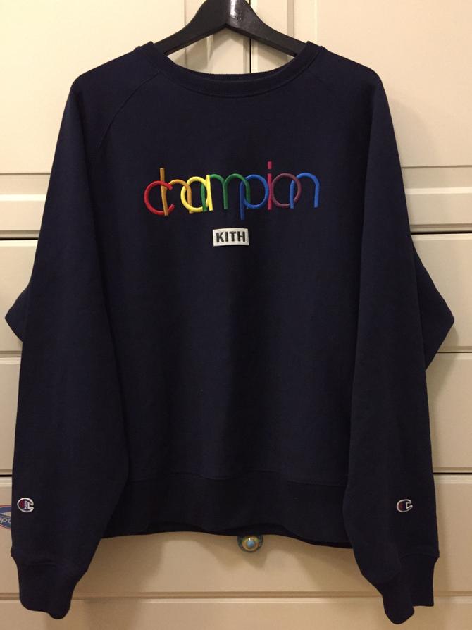 Champion x hot sale kith crewneck