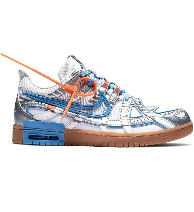 nike rubber dunk x off white unc