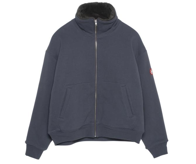 Cav Empt Faux fur lined zip up sweatshirt themarket