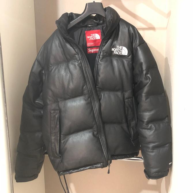 Supreme the north face 2025 leather nuptse