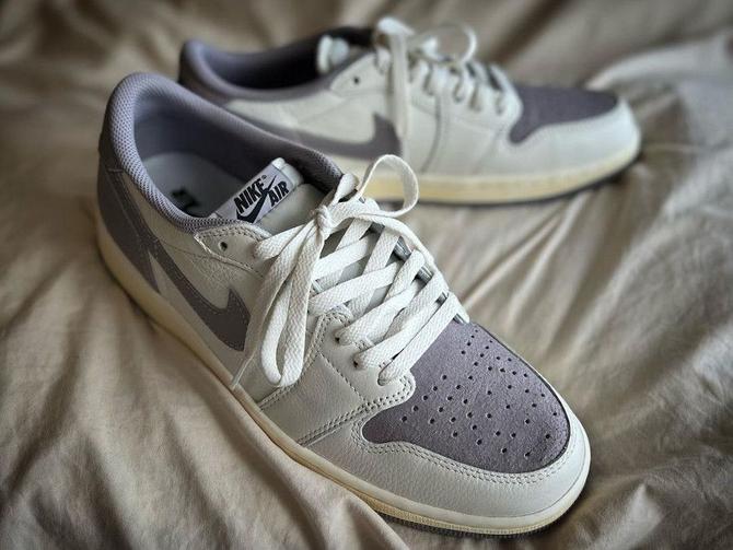 Nike air jordan 1 low grey sale