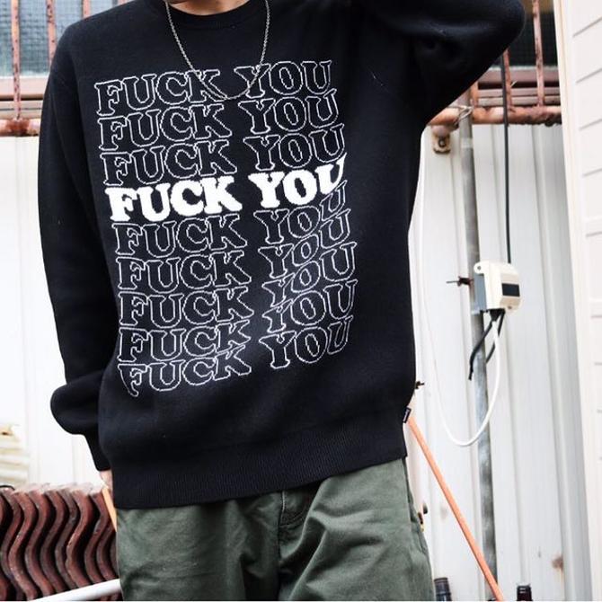 Supreme×HYSTERIC GLAMOUR FuckYou Sweater