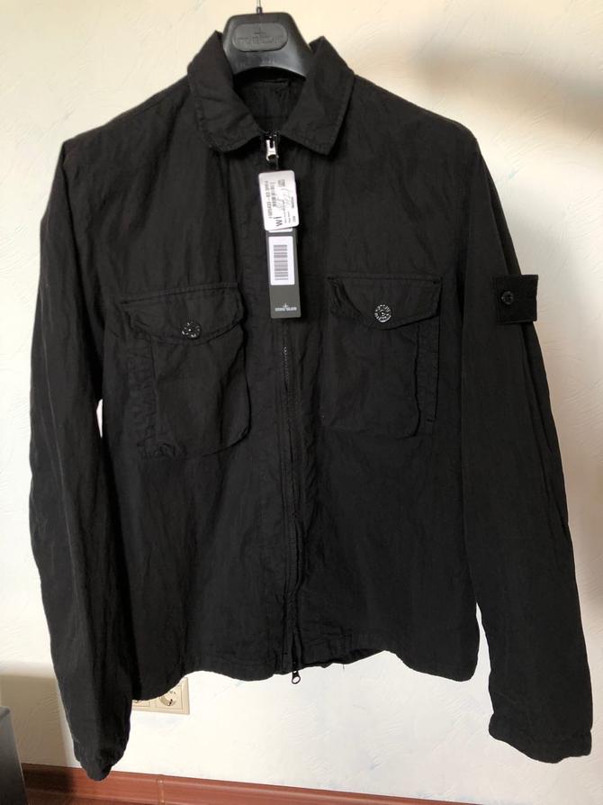 Stone island ghost piece overshirt outlet black