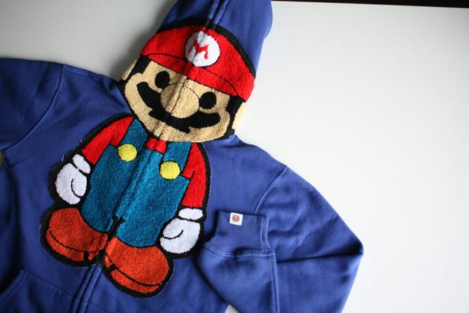 Bape Bape Baby Milo x Super Mario Full Zip Hoodie themarket