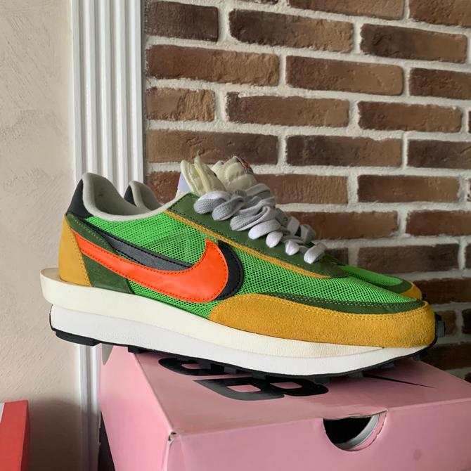 nike ld waffle sacai green multi