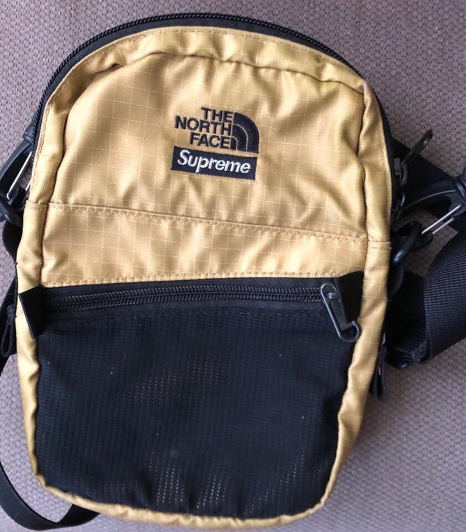 Supreme the north face metallic shoulder bag gold new arrivals