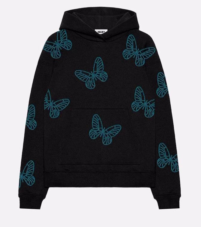 Хайлики. HALIKY Swarovski. HALIKY худи Swarovski. ЗИП худи халики. HALIKY Swarovski Butterflies Hoodie.