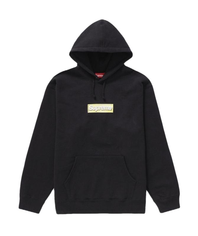 Купить безопасно Supreme Bling Box Logo Hooded Sweatshirt Black | themarket